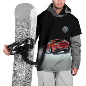 Накидка на куртку 3D с принтом Alfa Romeo в Тюмени, 100% полиэстер |  | Тематика изображения на принте: alfa romeo | car | italy | motorsport | prestige | автоспорт | альфа ромео | италия | престиж
