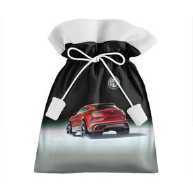 Подарочный 3D мешок с принтом Alfa Romeo в Тюмени, 100% полиэстер | Размер: 29*39 см | alfa romeo | car | italy | motorsport | prestige | автоспорт | альфа ромео | италия | престиж
