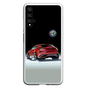 Чехол для Honor 20 с принтом Alfa Romeo в Тюмени, Силикон | Область печати: задняя сторона чехла, без боковых панелей | Тематика изображения на принте: alfa romeo | car | italy | motorsport | prestige | автоспорт | альфа ромео | италия | престиж