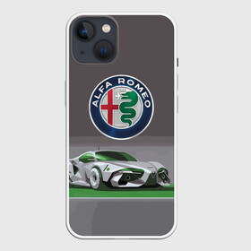 Чехол для iPhone 13 с принтом Alfa Romeo motorsport в Тюмени,  |  | Тематика изображения на принте: alfa romeo | car | italy | motorsport | prestige | автоспорт | альфа ромео | италия | престиж