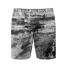 Мужские шорты спортивные с принтом Black only в Тюмени,  |  | Тематика изображения на принте: белый | паттерн | серый | стена | текстура | уголь | черный | штрихи | штукатурка