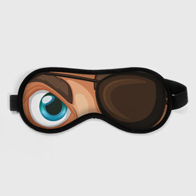 Маска для сна 3D с принтом Глаза пирата в Тюмени, внешний слой — 100% полиэфир, внутренний слой — 100% хлопок, между ними — поролон |  | Тематика изображения на принте: 