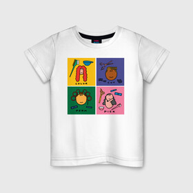 Детская футболка хлопок с принтом укладка, стрижка, покраска.. в Тюмени, 100% хлопок | круглый вырез горловины, полуприлегающий силуэт, длина до линии бедер | волосы | ножницы | прически. колорист | стричь