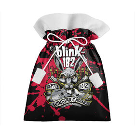 Подарочный 3D мешок с принтом Blink 182 в Тюмени, 100% полиэстер | Размер: 29*39 см | i miss you | mark hoppus | the rock show | travis barker | vevo | марк аллан хоппус | панк | рок | том делонг