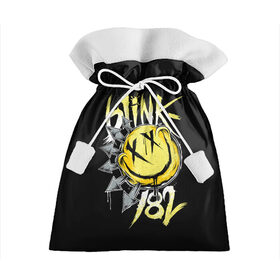 Подарочный 3D мешок с принтом Blink 182 в Тюмени, 100% полиэстер | Размер: 29*39 см | i miss you | mark hoppus | the rock show | travis barker | vevo | марк аллан хоппус | панк | рок | том делонг