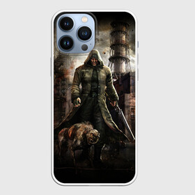 Чехол для iPhone 13 Pro Max с принтом S.T.A.L.K.E.R. Man Made Hell в Тюмени,  |  | Тематика изображения на принте: chernobyl | post apocalypse | pripyat | s.t.a.l.k.e.r. | s.t.a.l.k.e.r. 2 | shadow of chernobyl | stalker | stalker 2 | stalker2 | zone | зона | постапокалипсис | припять | сталкер | сталкер 2 | сталкер2 | тень чернобыля | черно