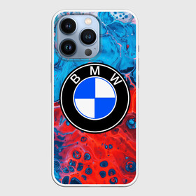 Чехол для iPhone 13 Pro с принтом BMW в Тюмени,  |  | bmw | автомобиль | беха | бмв | брызги | дава | логотип | машина | серега | цветные брызги | черный бумер