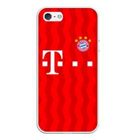 Чехол для iPhone 5/5S матовый с принтом FC Bayern Munchen в Тюмени, Силикон | Область печати: задняя сторона чехла, без боковых панелей | Тематика изображения на принте: bayern | bayern munchen | champions league | fc bayern munchen | germany | munchen | бавария | германия | левандовски | лига чемпионов | мюнхен | рибери | роббен