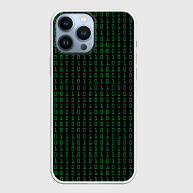 Чехол для iPhone 13 Pro Max с принтом Бинарный код в Тюмени,  |  | 1 и 0 | binary | computer | green | matrix | programming | stream | streaming | system | бинарный | буквы | двоичная | двоичный | единицы | зеленые | код | кода | компьютерный | матрица | нули | поток | программирование | символы