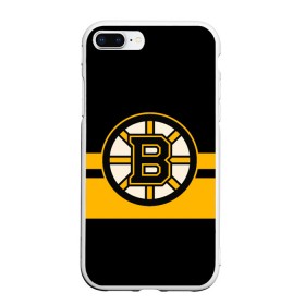 Чехол для iPhone 7Plus/8 Plus матовый с принтом BOSTON BRUINS NHL в Тюмени, Силикон | Область печати: задняя сторона чехла, без боковых панелей | black | boston | bruins | hockey | ice | logo | nhl | sport | usa | бостон | брюинз | логотип | нхл | спорт | хоккей
