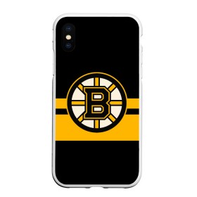 Чехол для iPhone XS Max матовый с принтом BOSTON BRUINS NHL в Тюмени, Силикон | Область печати: задняя сторона чехла, без боковых панелей | black | boston | bruins | hockey | ice | logo | nhl | sport | usa | бостон | брюинз | логотип | нхл | спорт | хоккей