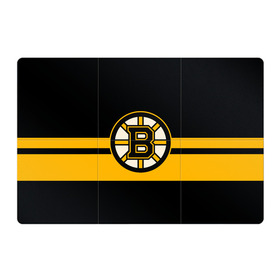 Магнитный плакат 3Х2 с принтом BOSTON BRUINS NHL в Тюмени, Полимерный материал с магнитным слоем | 6 деталей размером 9*9 см | Тематика изображения на принте: black | boston | bruins | hockey | ice | logo | nhl | sport | usa | бостон | брюинз | логотип | нхл | спорт | хоккей