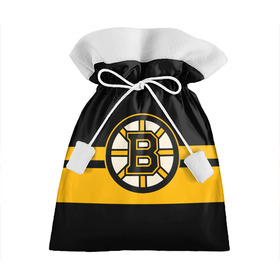 Подарочный 3D мешок с принтом BOSTON BRUINS NHL в Тюмени, 100% полиэстер | Размер: 29*39 см | Тематика изображения на принте: black | boston | bruins | hockey | ice | logo | nhl | sport | usa | бостон | брюинз | логотип | нхл | спорт | хоккей