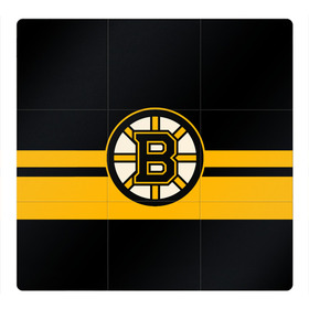 Магнитный плакат 3Х3 с принтом BOSTON BRUINS NHL в Тюмени, Полимерный материал с магнитным слоем | 9 деталей размером 9*9 см | black | boston | bruins | hockey | ice | logo | nhl | sport | usa | бостон | брюинз | логотип | нхл | спорт | хоккей