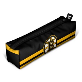 Пенал 3D с принтом BOSTON BRUINS NHL в Тюмени, 100% полиэстер | плотная ткань, застежка на молнии | Тематика изображения на принте: black | boston | bruins | hockey | ice | logo | nhl | sport | usa | бостон | брюинз | логотип | нхл | спорт | хоккей