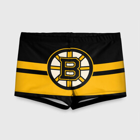 Детские купальные плавки 3D с принтом BOSTON BRUINS NHL в Тюмени, Полиэстер 85%, Спандекс 15% | Слитный крой, подклад по переду изделия, узкие бретели | black | boston | bruins | hockey | ice | logo | nhl | sport | usa | бостон | брюинз | логотип | нхл | спорт | хоккей