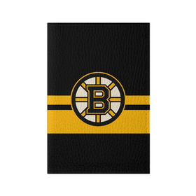 Обложка для паспорта матовая кожа с принтом BOSTON BRUINS NHL в Тюмени, натуральная матовая кожа | размер 19,3 х 13,7 см; прозрачные пластиковые крепления | Тематика изображения на принте: black | boston | bruins | hockey | ice | logo | nhl | sport | usa | бостон | брюинз | логотип | нхл | спорт | хоккей