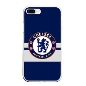 Чехол для iPhone 7Plus/8 Plus матовый с принтом FC CHELSEA в Тюмени, Силикон | Область печати: задняя сторона чехла, без боковых панелей | Тематика изображения на принте: chelsea | england | football | london | sport | абрамович | логотип | лондон | спорт | футбол | челси