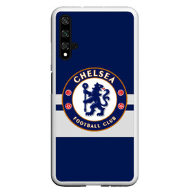 Чехол для Honor 20 с принтом FC CHELSEA в Тюмени, Силикон | Область печати: задняя сторона чехла, без боковых панелей | Тематика изображения на принте: chelsea | england | football | london | sport | абрамович | логотип | лондон | спорт | футбол | челси