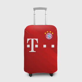Чехол для чемодана 3D с принтом FC Bayern Munchen в Тюмени, 86% полиэфир, 14% спандекс | двустороннее нанесение принта, прорези для ручек и колес | bayern | bayern munchen | champions league | fc bayern munchen | germany | munchen | бавария | германия | левандовски | лига чемпионов | мюнхен | рибери | роббен