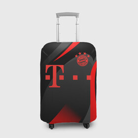 Чехол для чемодана 3D с принтом FC Bayern Munchen в Тюмени, 86% полиэфир, 14% спандекс | двустороннее нанесение принта, прорези для ручек и колес | bayern | bayern munchen | champions league | fc bayern munchen | germany | munchen | бавария | германия | левандовски | лига чемпионов | мюнхен | рибери | роббен