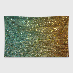 Флаг-баннер с принтом Бирюзовый блеск в Тюмени, 100% полиэстер | размер 67 х 109 см, плотность ткани — 95 г/м2; по краям флага есть четыре люверса для крепления | бирюзовый | блеск | блестящая пыль | зелёный | стразы