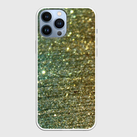 Чехол для iPhone 13 Pro Max с принтом Бирюзовый блеск в Тюмени,  |  | бирюзовый | блеск | блестящая пыль | зелёный | стразы
