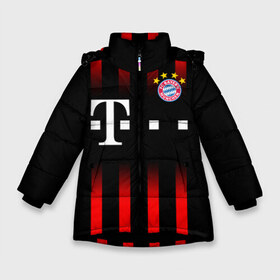 Зимняя куртка для девочек 3D с принтом FC Bayern Munchen в Тюмени, ткань верха — 100% полиэстер; подклад — 100% полиэстер, утеплитель — 100% полиэстер. | длина ниже бедра, удлиненная спинка, воротник стойка и отстегивающийся капюшон. Есть боковые карманы с листочкой на кнопках, утяжки по низу изделия и внутренний карман на молнии. 

Предусмотрены светоотражающий принт на спинке, радужный светоотражающий элемент на пуллере молнии и на резинке для утяжки. | bayern | bayern amateure | bayern munchen | champions league | fc bayern munchen | germany | munchen | бавария | германия | левандовски | лига чемпионов | мюнхен | рибери | роббен