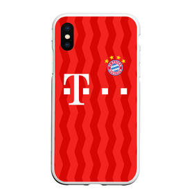 Чехол для iPhone XS Max матовый с принтом FC Bayern Munchen униформа в Тюмени, Силикон | Область печати: задняя сторона чехла, без боковых панелей | Тематика изображения на принте: bayern | bayern amateure | bayern munchen | champions league | fc bayern munchen | germany | munchen | бавария | германия | левандовски | лига чемпионов | мюнхен | рибери | роббен