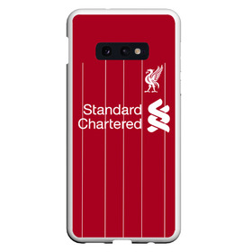 Чехол для Samsung S10E с принтом Liverpool FC в Тюмени, Силикон | Область печати: задняя сторона чехла, без боковых панелей | football | liverpool fc | liverpool football club | soccer | uefa | англия | клуб | ливерпуль | лига | матч | мяч | спорт | уефа | футбол | хендерсон