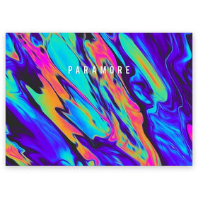 Поздравительная открытка с принтом PARAMORE в Тюмени, 100% бумага | плотность бумаги 280 г/м2, матовая, на обратной стороне линовка и место для марки
 | Тематика изображения на принте: paramore | rock | twilight | парамор | рок | сумерки | хейли уильямс