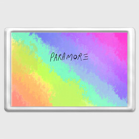 Магнит 45*70 с принтом PARAMORE в Тюмени, Пластик | Размер: 78*52 мм; Размер печати: 70*45 | paramore | rock | twilight | парамор | рок | сумерки | хейли уильямс