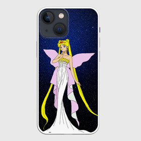 Чехол для iPhone 13 mini с принтом Принцесса Серенити в Тюмени,  |  | bunny | luna | princess | sailormoon | serenity | stars | tsukino | usagi | wings | ангел | девушка | детские | звездная | звезды | королева | корона | космические | крылья | луна | любовь | малышка | радуга | сейлормун | токио | усаги