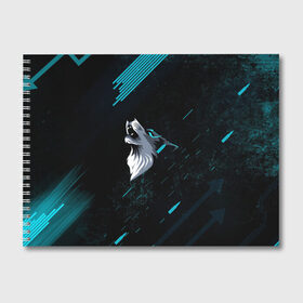 Альбом для рисования с принтом Sky Wolf в Тюмени, 100% бумага
 | матовая бумага, плотность 200 мг. | Тематика изображения на принте: auf | wolf | арт | ауф | вокл | лого