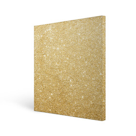 Холст квадратный с принтом Золотой песок в Тюмени, 100% ПВХ |  | блеск | блёстки | золото | песок | розовое золото | розовый | сияние | стразы