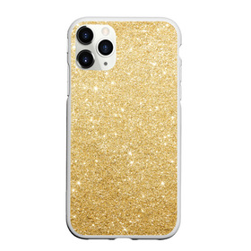 Чехол для iPhone 11 Pro матовый с принтом Золотой песок в Тюмени, Силикон |  | блеск | блёстки | золото | песок | розовое золото | розовый | сияние | стразы