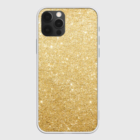 Чехол для iPhone 12 Pro Max с принтом Золотой песок в Тюмени, Силикон |  | блеск | блёстки | золото | песок | розовое золото | розовый | сияние | стразы