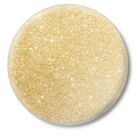 Значок с принтом Золотой песок в Тюмени,  металл | круглая форма, металлическая застежка в виде булавки | блеск | блёстки | золото | песок | розовое золото | розовый | сияние | стразы