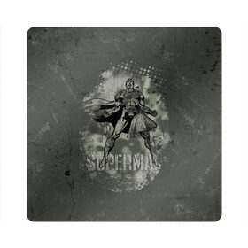 Магнит виниловый Квадрат с принтом Superman в Тюмени, полимерный материал с магнитным слоем | размер 9*9 см, закругленные углы | Тематика изображения на принте: man | steel | superman | vdzajul | супермен | супермэн