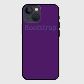 Чехол для iPhone 13 mini с принтом Bootstrap в Тюмени,  |  | cmyk | css | design | designer | html | illustratork | photoshop | rgb | дезигнер | дизайн | дизанер | ргб