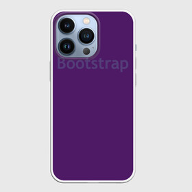 Чехол для iPhone 13 Pro с принтом Bootstrap в Тюмени,  |  | cmyk | css | design | designer | html | illustratork | photoshop | rgb | дезигнер | дизайн | дизанер | ргб