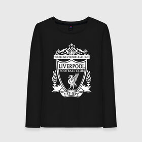 Женский лонгслив хлопок с принтом LIVERPOOL ФК в Тюмени, 100% хлопок |  | best dad ever | best dad ever liverpool | football | liverpool champion | liverpool fc | liverpool fc 1991 | liverpool football club | soccer | uefa | англия | клуб | ливерпуль | лига | матч | мяч | спорт | уефа | футбол | хендерсон