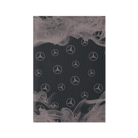 Обложка для паспорта матовая кожа с принтом MERCEDES / МЕРСЕДЕС в Тюмени, натуральная матовая кожа | размер 19,3 х 13,7 см; прозрачные пластиковые крепления | Тематика изображения на принте: amg | auto | bens | benz | logo | merc | mercedes | mercedes benz | mersedes | moto | star | vthctltc | авто | амг | бенц | звезда | класс | лого | логотип | мерин | мерс | мерседес | мерседес бенц | мото | символ | символы | ьуксувуы