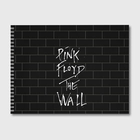 Альбом для рисования с принтом PINK FLOYD в Тюмени, 100% бумага
 | матовая бумага, плотность 200 мг. | Тематика изображения на принте: pink floyd | the wall | пинк флоид | стена