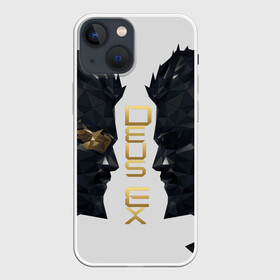 Чехол для iPhone 13 mini с принтом Deus Ex в Тюмени,  |  | adam jensen | cyberpunk | deus ex | eidos montreal | games | human revolution | low poly | mankind divided | square enix | адам дженсен | бог из | игры | киберпанк