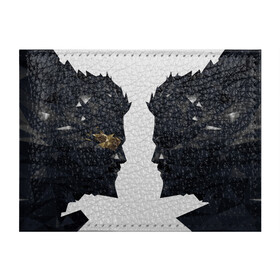 Обложка для студенческого билета с принтом Deus Ex(спина) в Тюмени, натуральная кожа | Размер: 11*8 см; Печать на всей внешней стороне | adam jensen | cyberpunk | deus ex | eidos montreal | games | human revolution | low poly | mankind divided | square enix | адам дженсен | бог из | игры | киберпанк