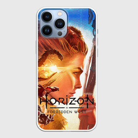 Чехол для iPhone 13 Pro Max с принтом Horizon Forbidden West в Тюмени,  |  | aloy | guerrilla games | horizon forbidden west | hunt | zero dawn | горизонт | запретный запад | игры | нулевой рассвет | охота | элой
