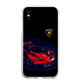 Чехол для iPhone XS Max матовый с принтом Lamborghini Diverso в Тюмени, Силикон | Область печати: задняя сторона чехла, без боковых панелей | bolide | car | italy | lamborghini | motorsport | power.prestige | автомобиль | автоспорт | болид | италия | ламборгини | мощь | престиж