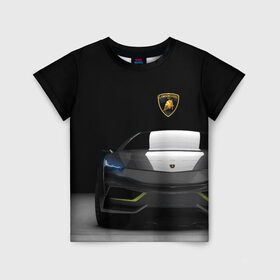 Детская футболка 3D с принтом Lamborghini URUS в Тюмени, 100% гипоаллергенный полиэфир | прямой крой, круглый вырез горловины, длина до линии бедер, чуть спущенное плечо, ткань немного тянется | bolide | car | italy | lamborghini | motorsport | power.prestige | автомобиль | автоспорт | болид | италия | ламборгини | мощь | престиж