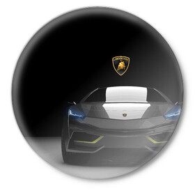 Значок с принтом Lamborghini URUS в Тюмени,  металл | круглая форма, металлическая застежка в виде булавки | bolide | car | italy | lamborghini | motorsport | power.prestige | автомобиль | автоспорт | болид | италия | ламборгини | мощь | престиж